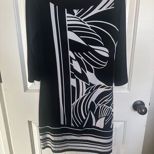 White House Black Market Monochrome Dress